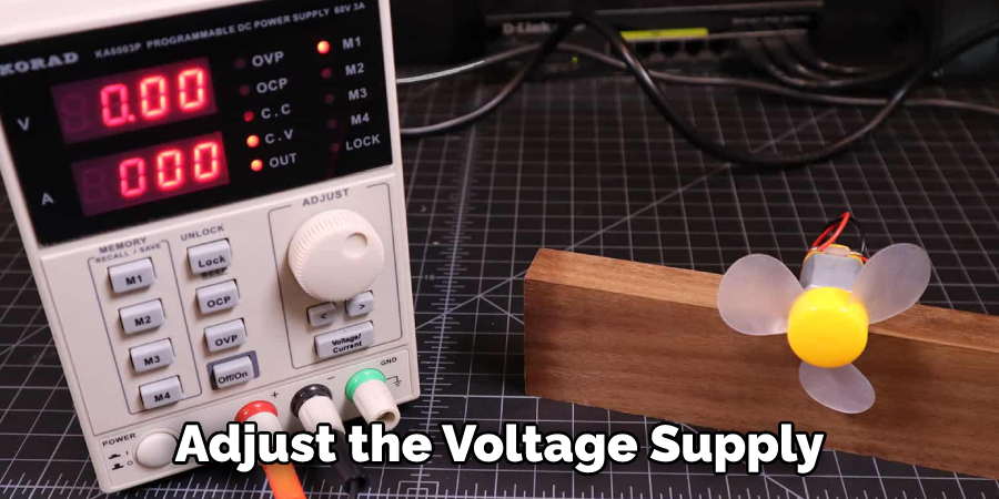 Adjust the Voltage Supply