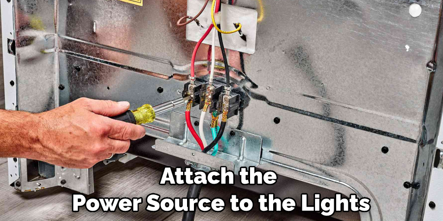 Attach the Power Source to the Lights