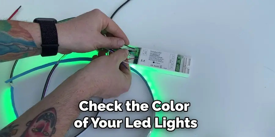 Check the Color of Your Led Lights