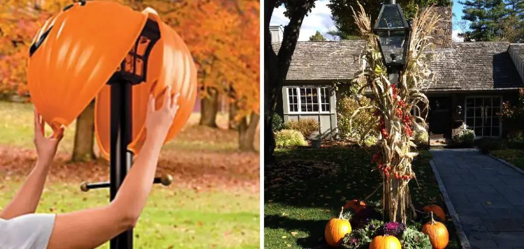 How to Decorate Lamp Post for Halloween