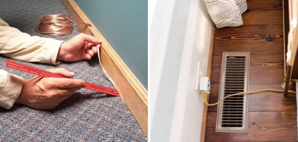 How to Hide Floor Lamp Cords