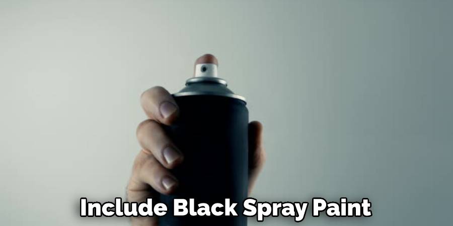 Include Black Spray Paint