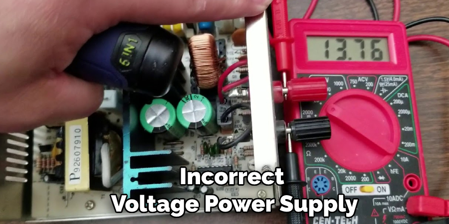 Incorrect Voltage Power Supply