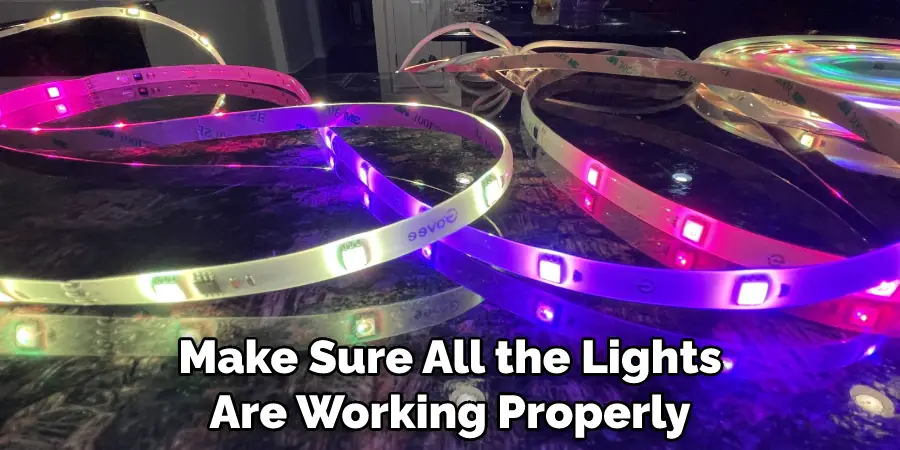 Make Sure All the Lights Are Working Properly