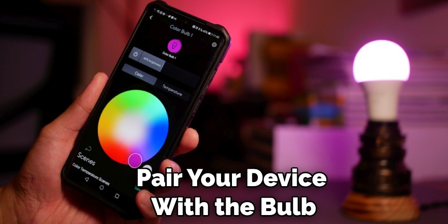 Pair Your Device With the Bulb