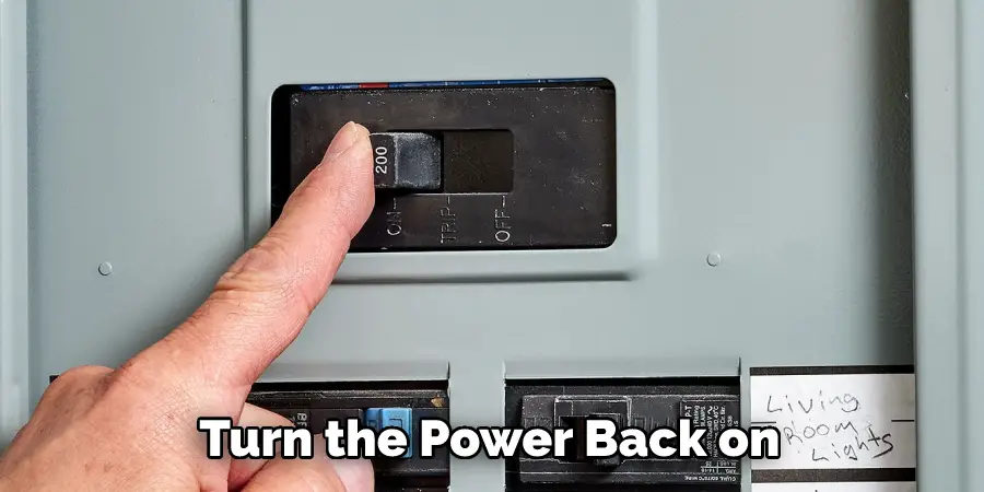 Turn the Power Back on