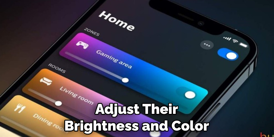 Adjust Their Brightness and Color
