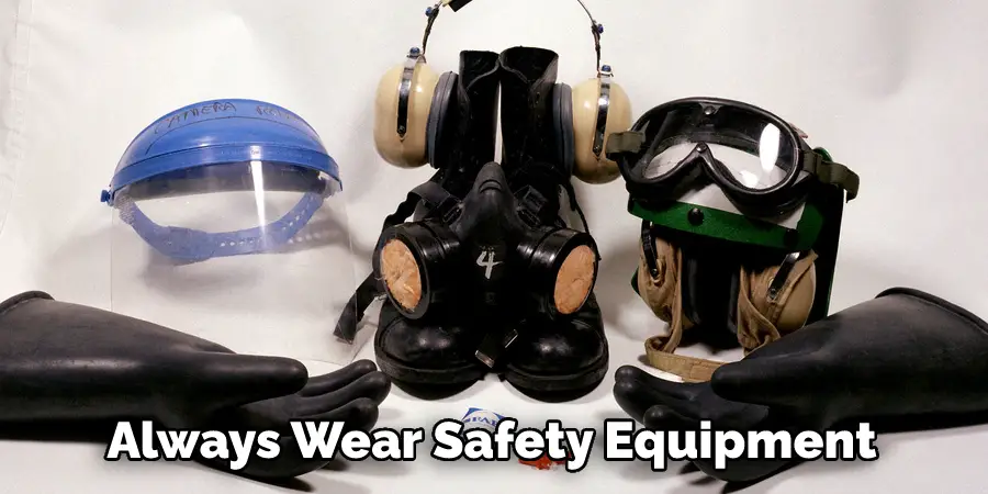Always Wear Safety Equipment