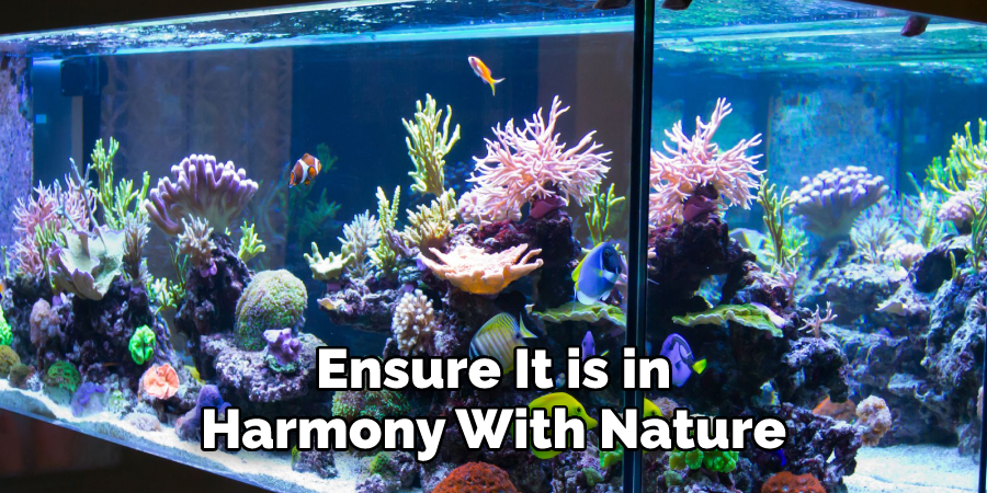 Ensure It is in 
Harmony With Nature