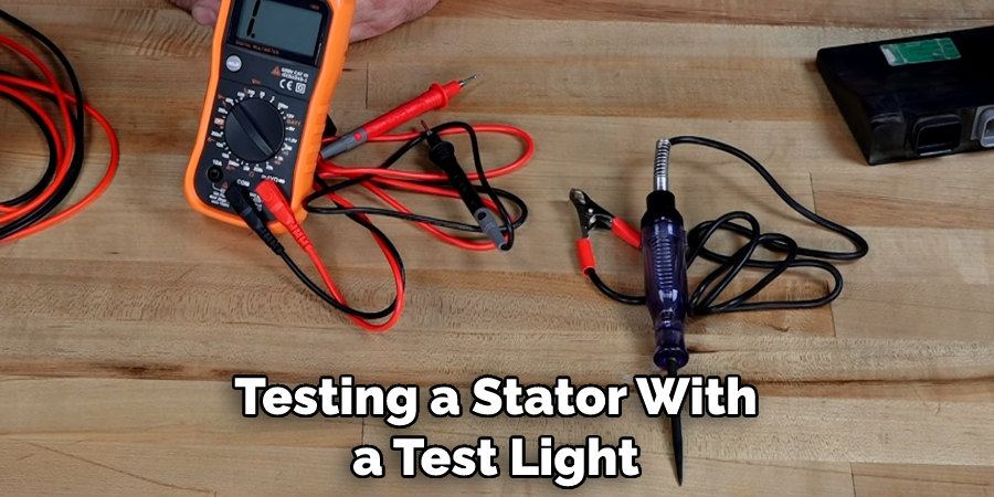 Testing a Stator With a Test Light