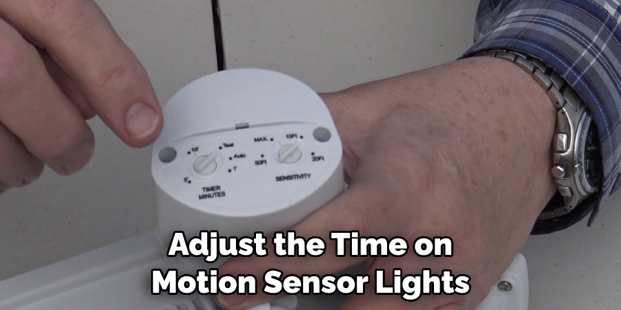 Adjust the Time on Motion Sensor Lights