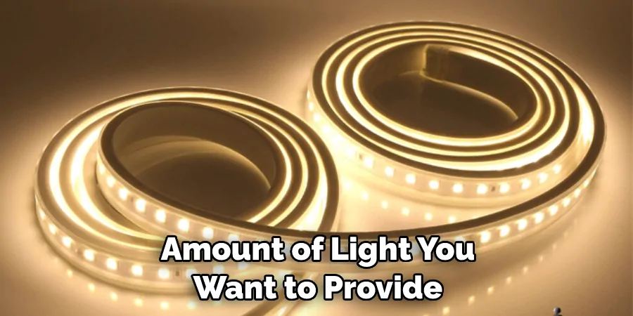 Amount of Light You Want to Provide