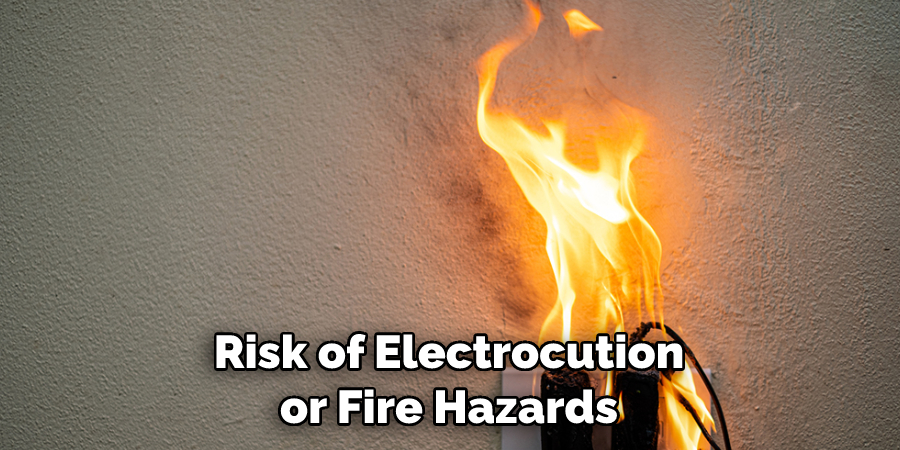 Risk of Electrocution or Fire Hazards