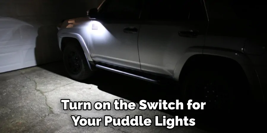 Turn on the Switch for Your Puddle Lights