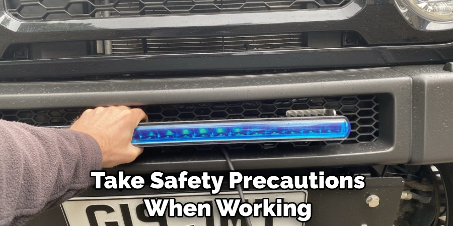 Take Safety Precautions When Working