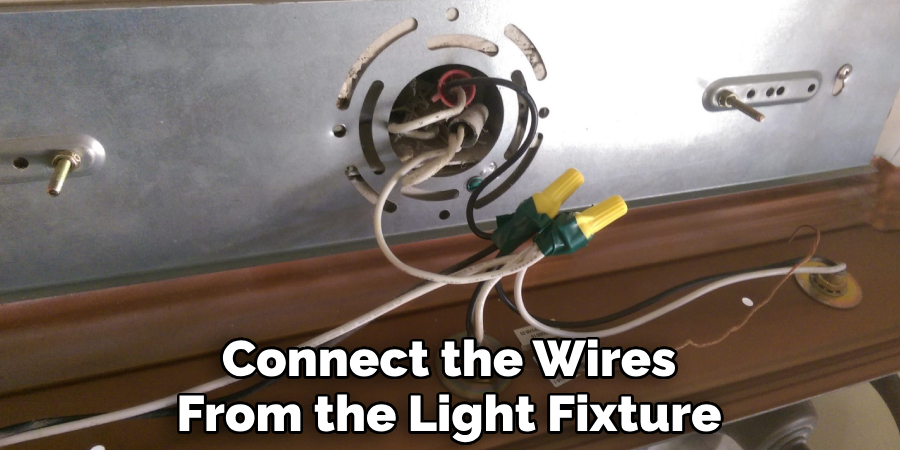 Connect the Wires From the Light Fixture