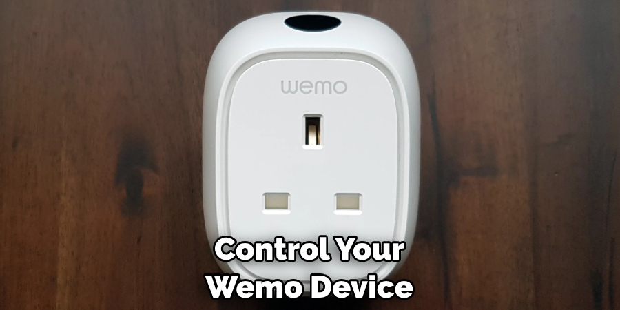 Control Your Wemo Device