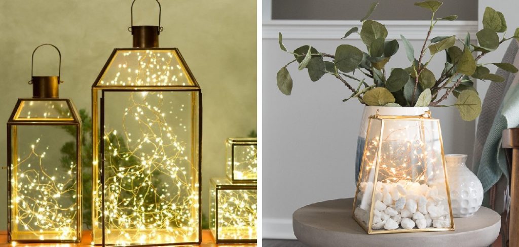 How to Arrange Fairy Lights in a Vase