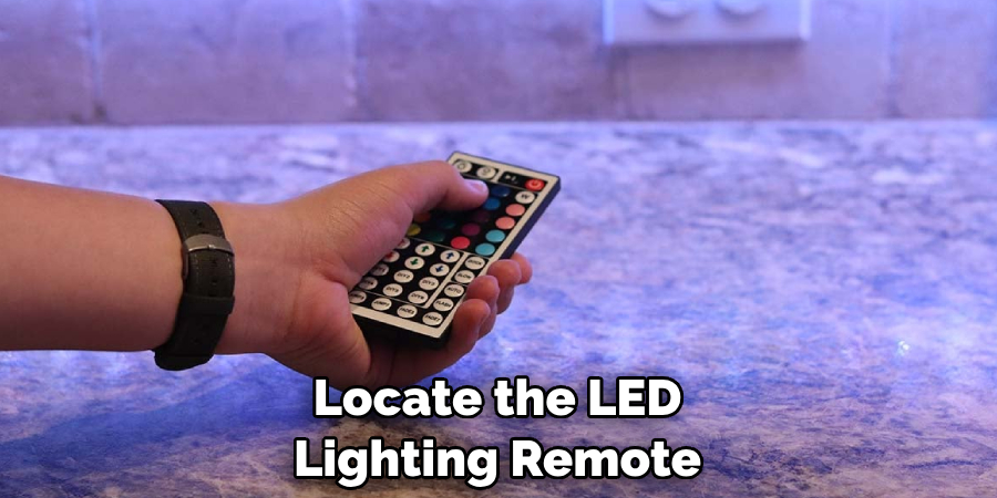 Locate the LED Lighting Remote