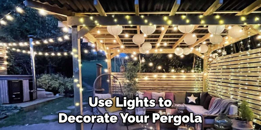Use Lights to Decorate Your Pergola