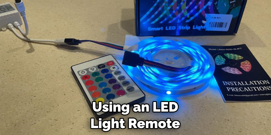 Using an LED Light Remote