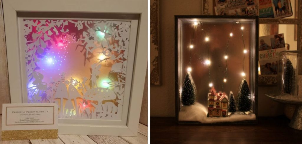 How to Put Fairy Lights in a Shadow Box