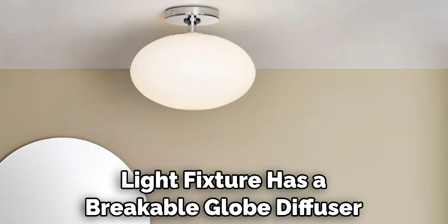 Light Fixture Has a Breakable Globe Diffuser