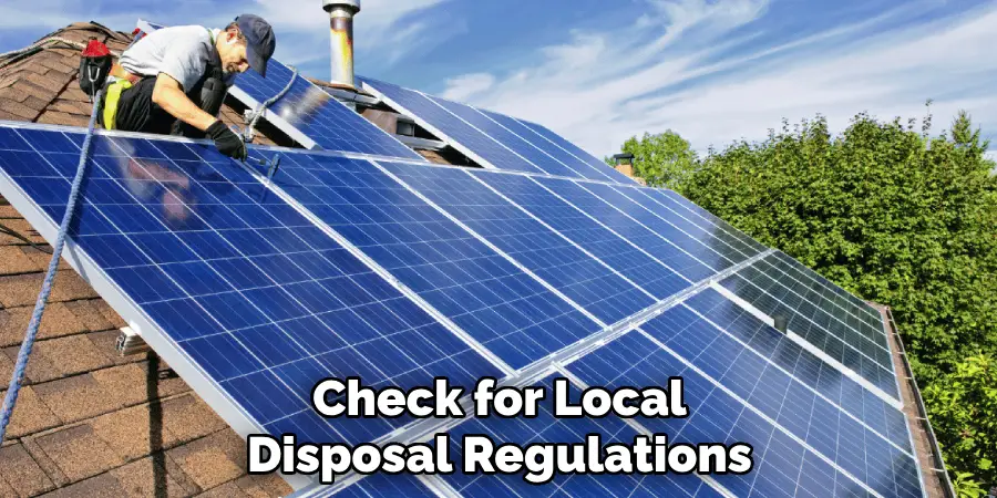 Check for Local Disposal Regulations