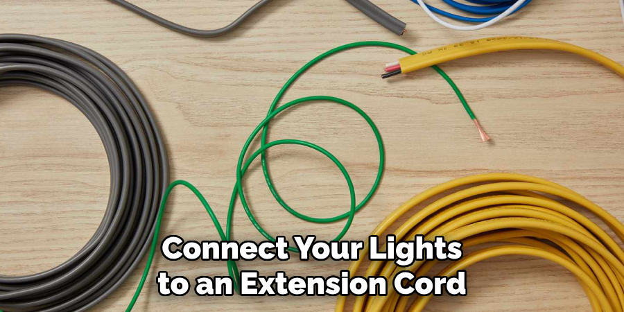 Connect Your Lights to an Extension Cord