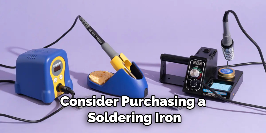 Consider Purchasing a Soldering Iron