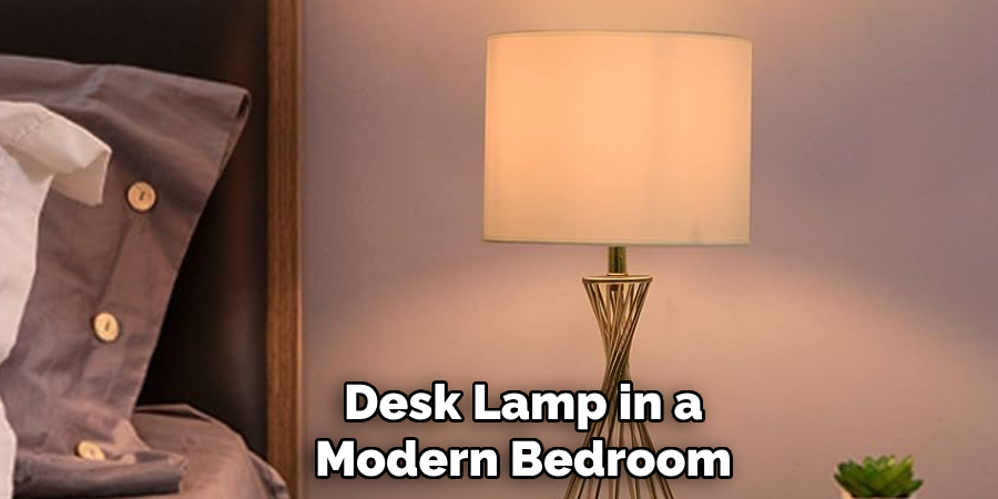 Desk Lamp in a Modern Bedroom