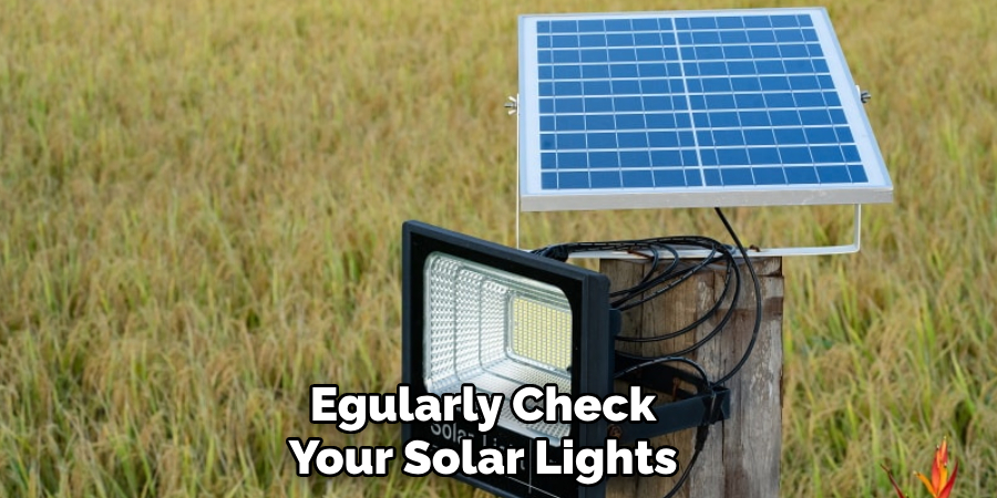 Egularly Check Your Solar Lights