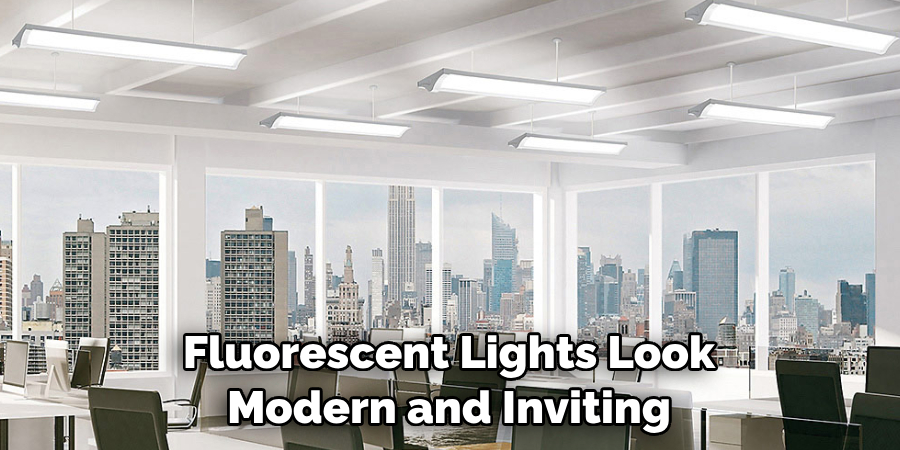 Fluorescent Lights Look Modern and Inviting
