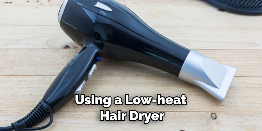 Using a Low-heat Hair Dryer