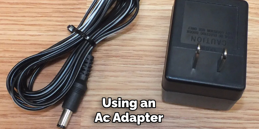 Using an Ac Adapter