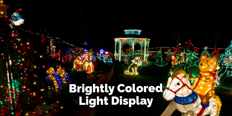 Brightly Colored Light Display