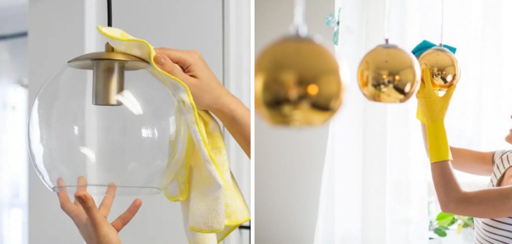 How to Clean Glass Globes without Removing Them