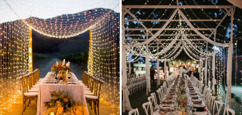 How to Hang Lights for Wedding Reception