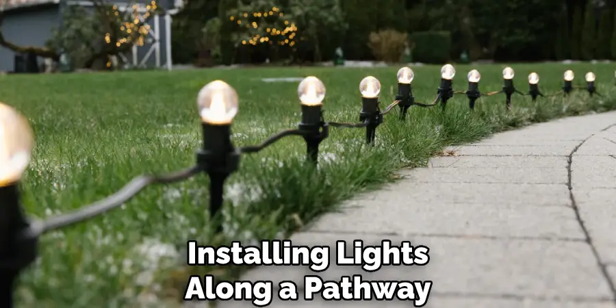 Installing Lights Along a Pathway