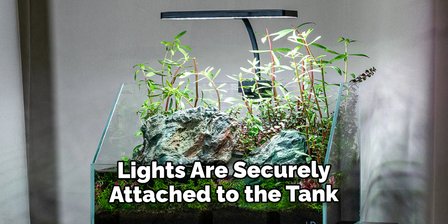 Lights Are Securely Attached to the Tank