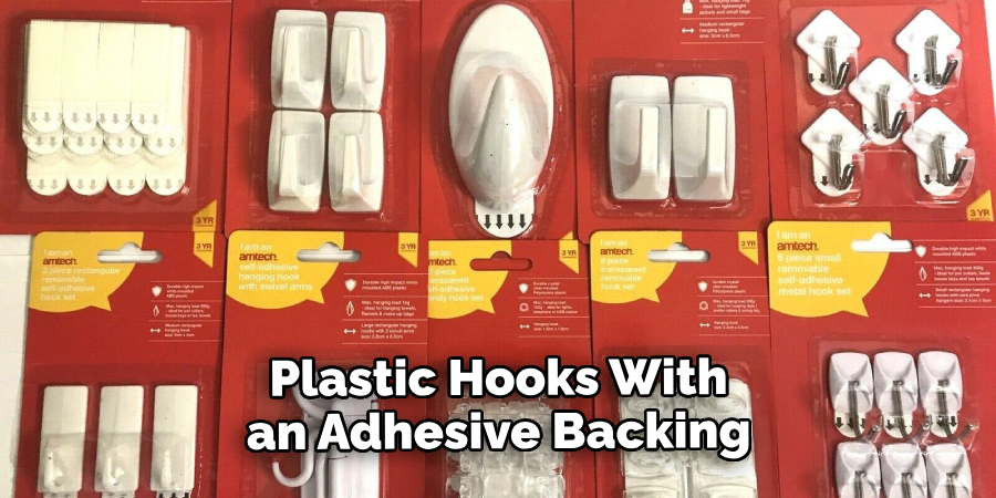 Plastic Hooks With an Adhesive Backing