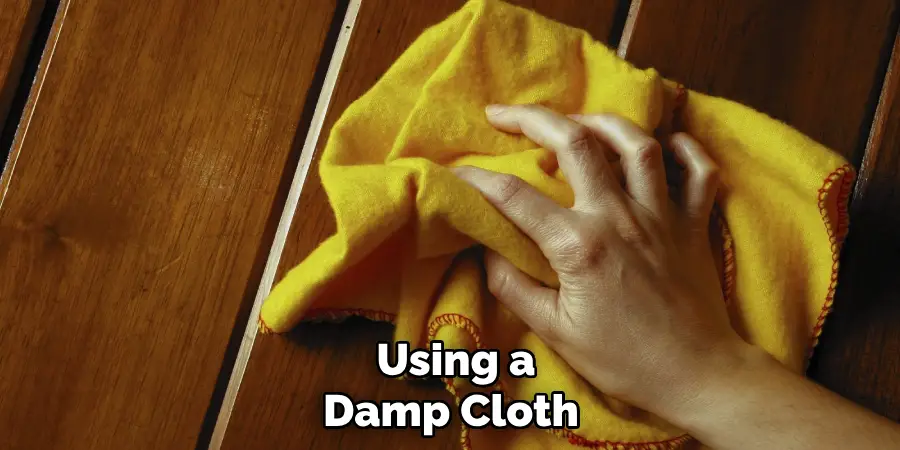  Using a Damp Cloth