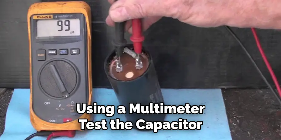 Using a Multimeter Test the Capacitor