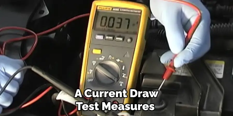 A Current Draw Test Measures 