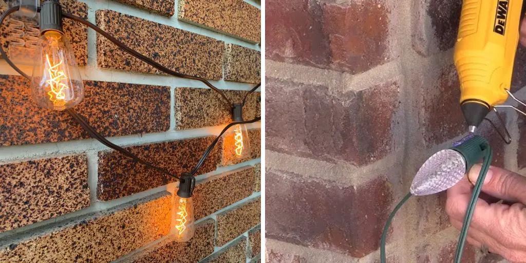 How to Hang String Lights on Stucco without Drilling