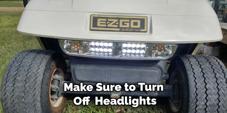 Make Sure to Turn Off Your Headlights