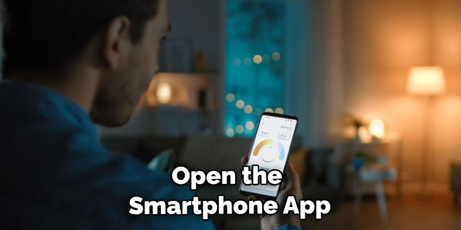 Open the Smartphone App