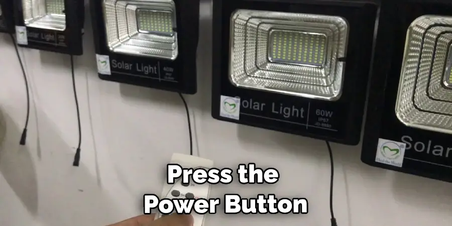 Press the Power Button