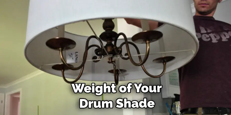  Weight of Your Drum Shade