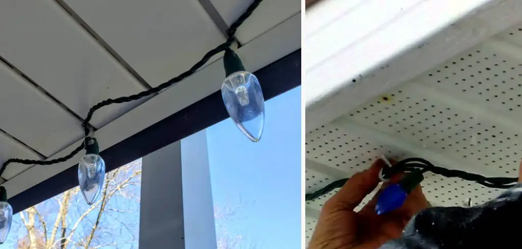 How to Hang Christmas Lights on Aluminum Soffit